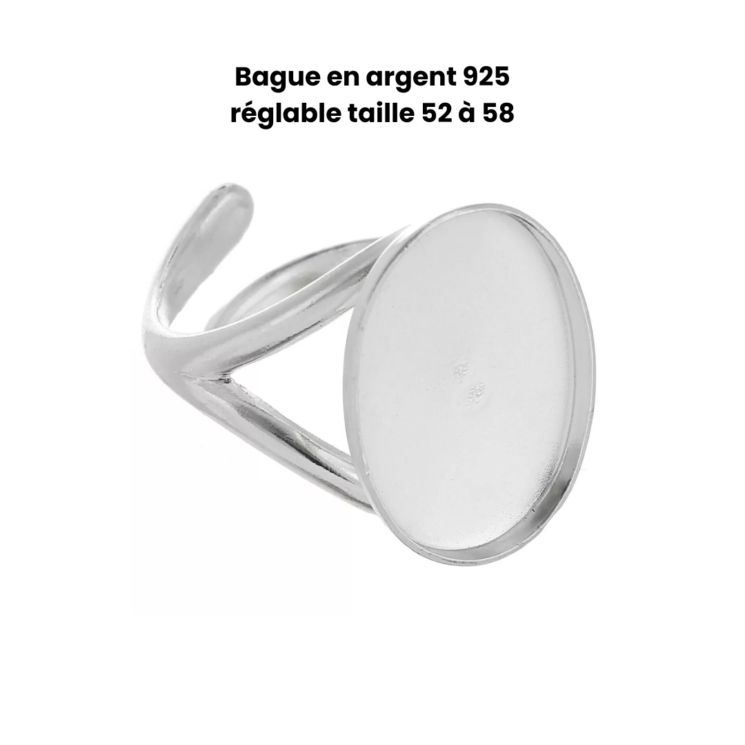 Bague "L'intuitive" réglable T52 à T58
