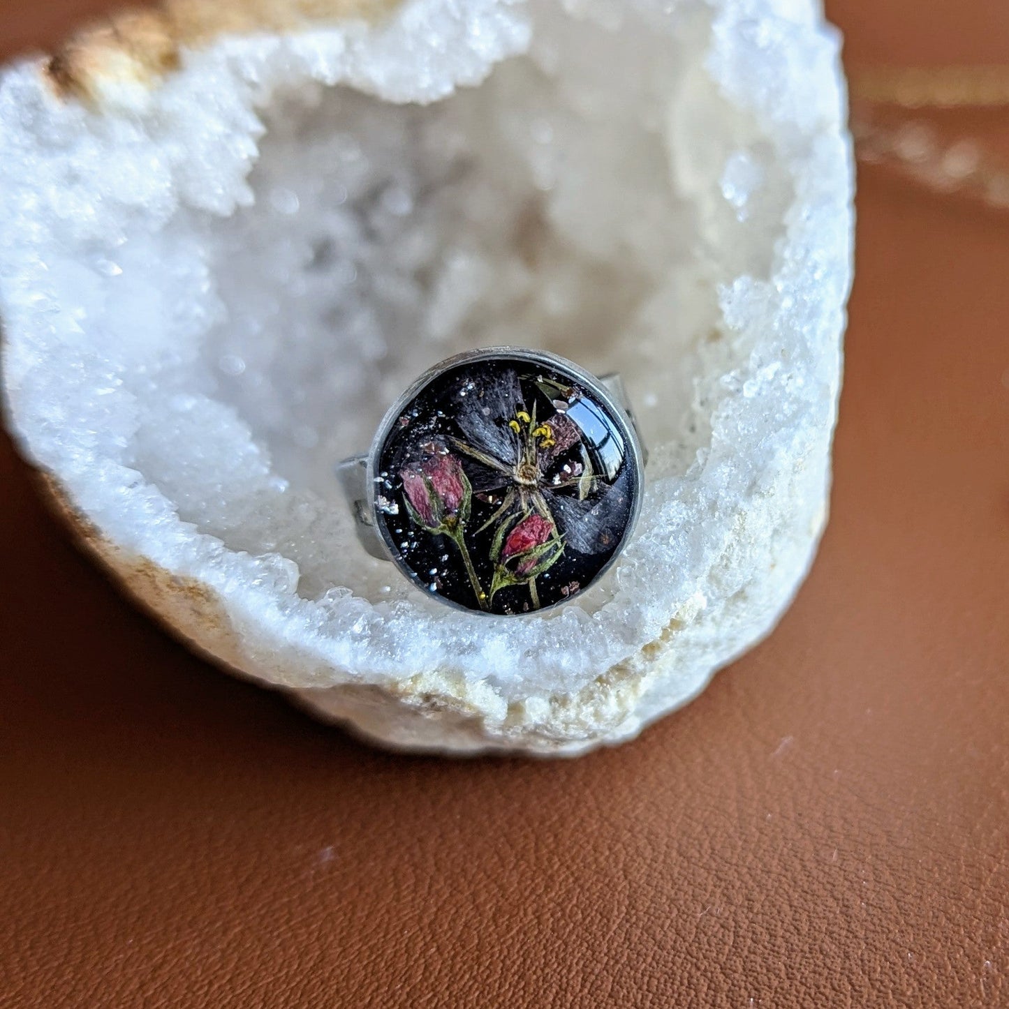 bague mouron des champs fleurs