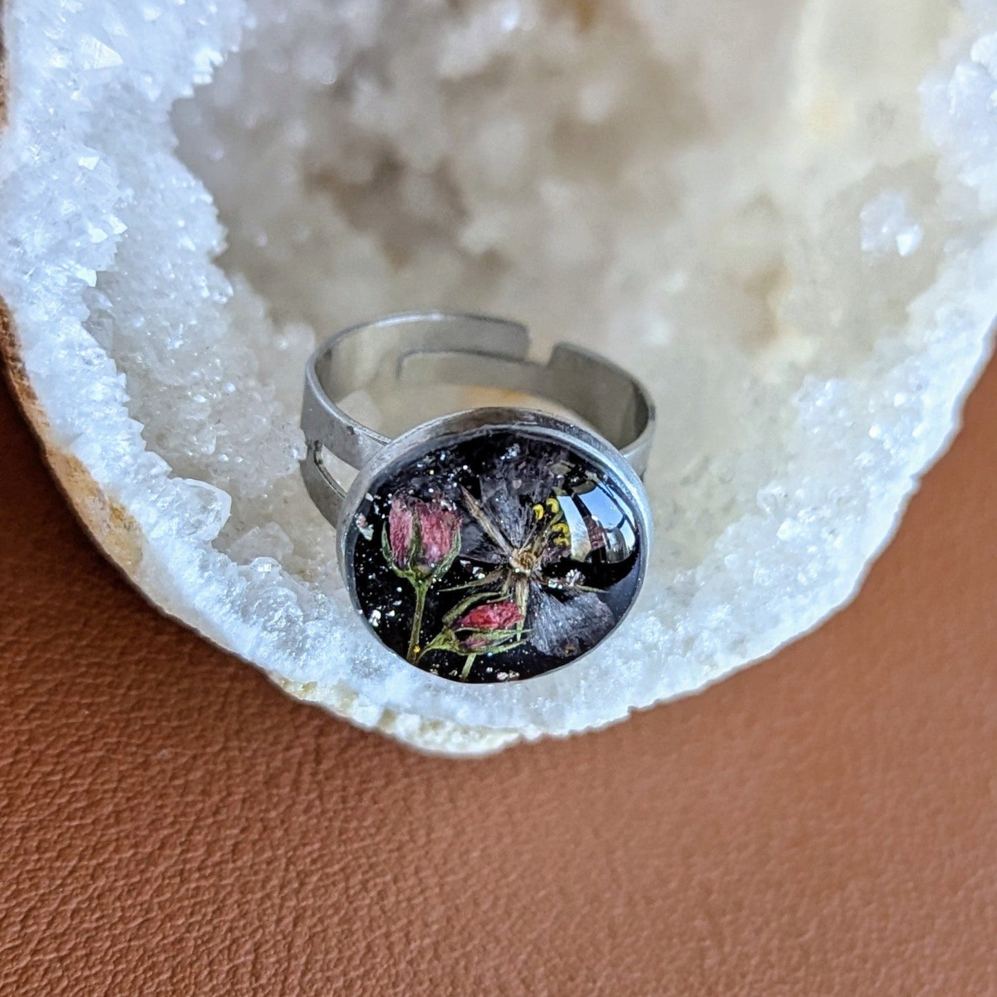 bague mouron des champs fleurs