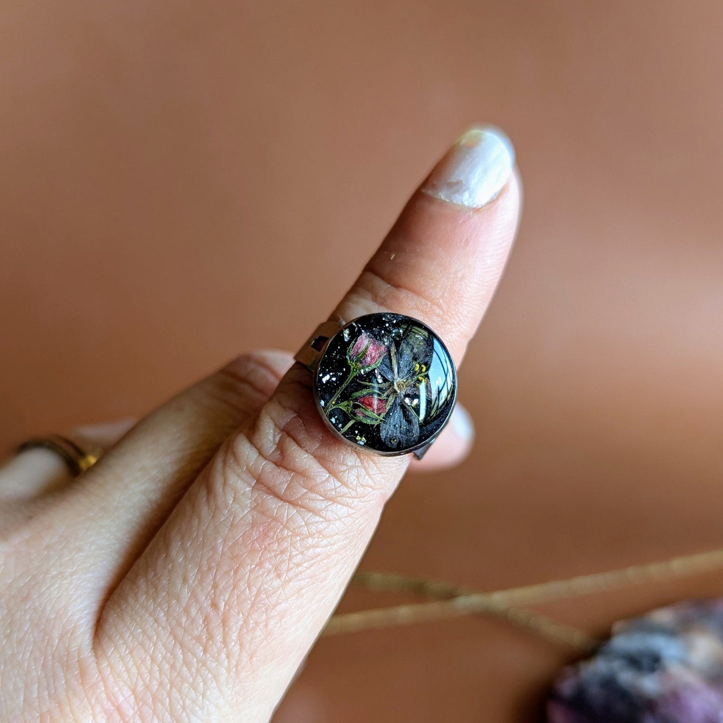 bague mouron des champs fleurs