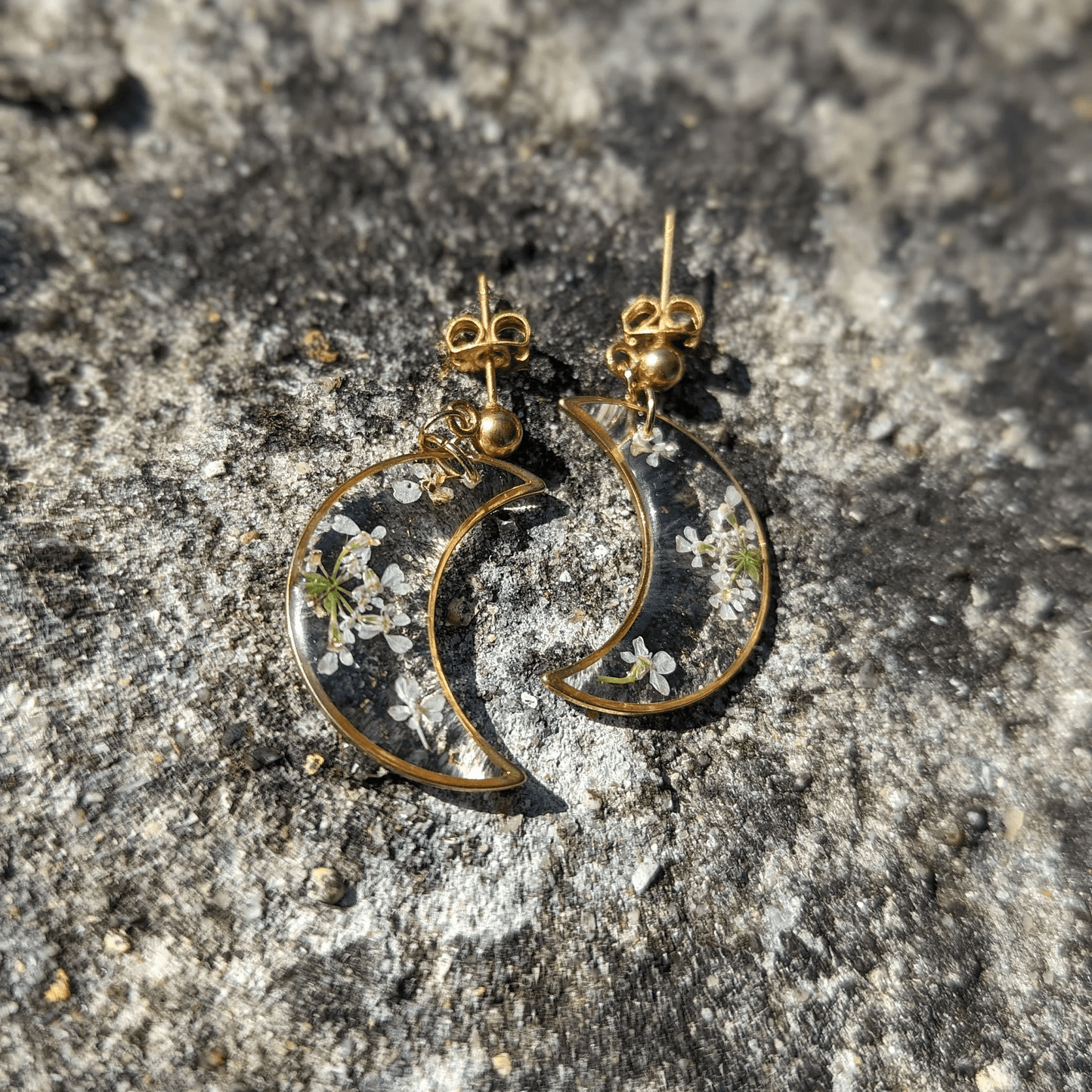 Empreintes Eternelles Boucles d'oreilles Boucles d'oreilles Cerfeuil commun