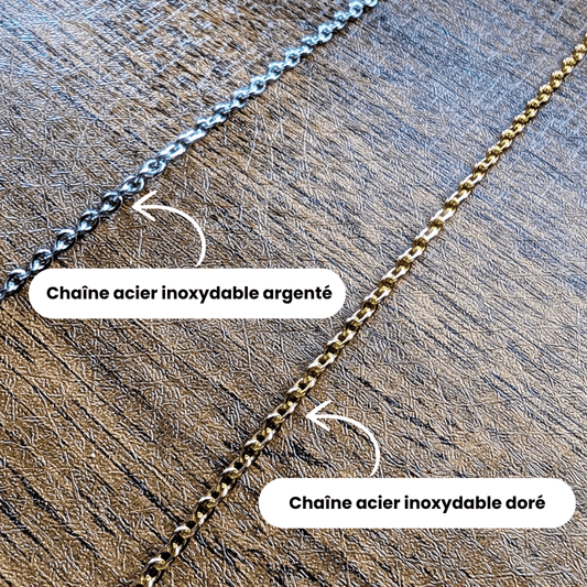 Collier "Oculys" - Acier inox
