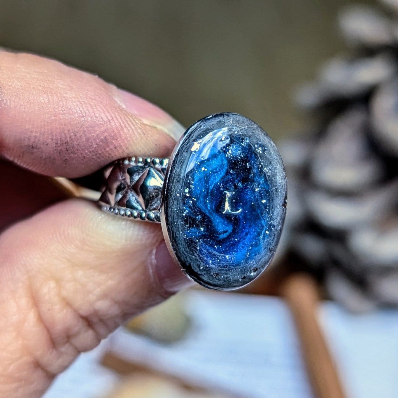 Étreinte Éternelle Bague Bague "L'intuitive" réglable T52 à T58