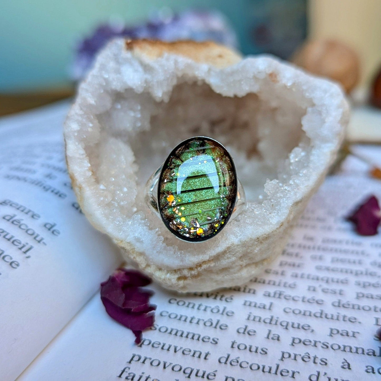 Étreinte Éternelle Bague Bague "L'intuitive" réglable T54 à T62