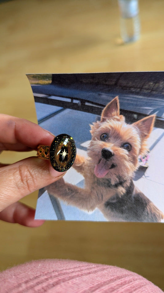 Étreinte Éternelle Bague Bague "L'intuitive" version dorée T52 à T58