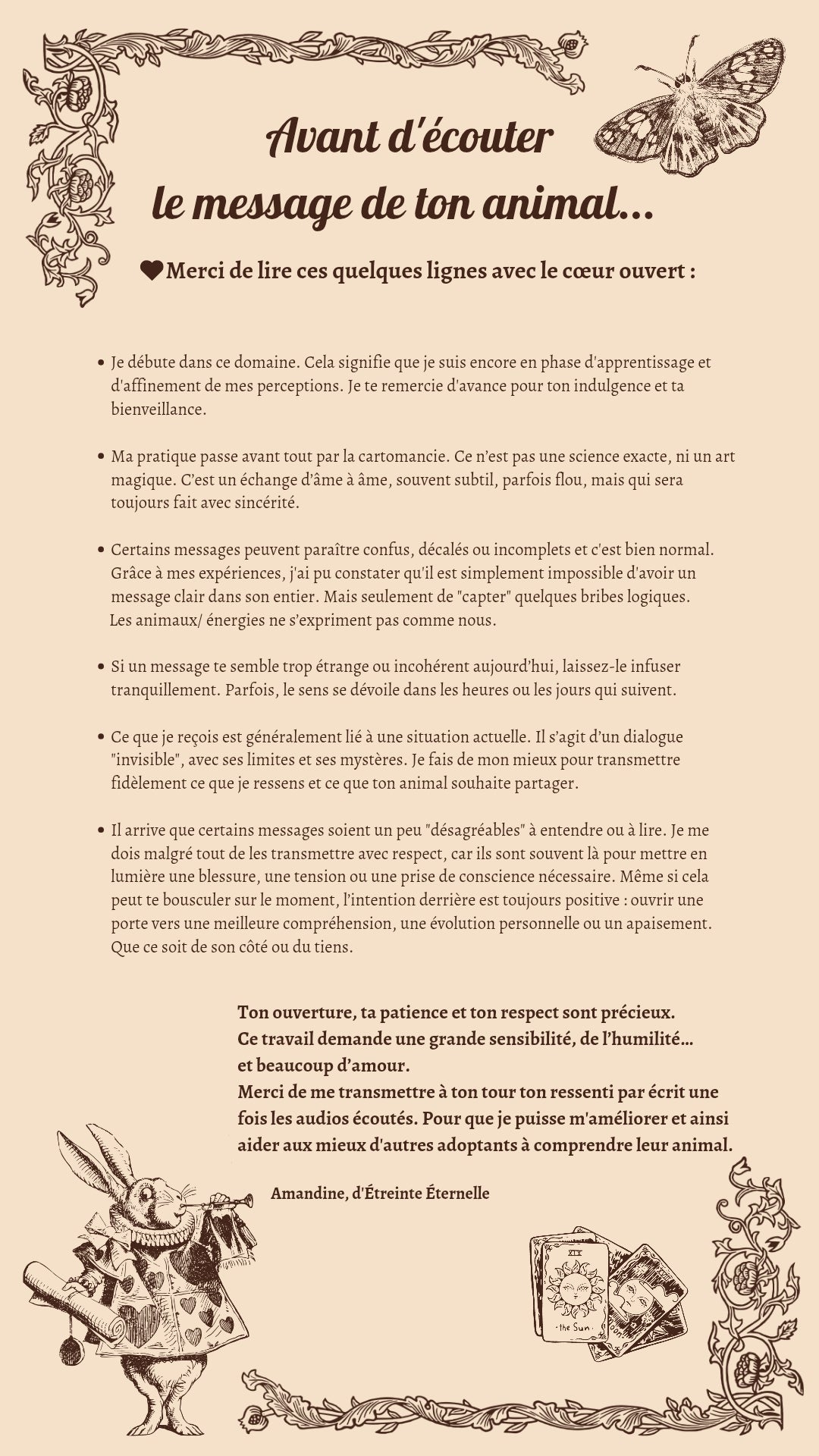 Guidance intuitive – Message symbolique de ton animal