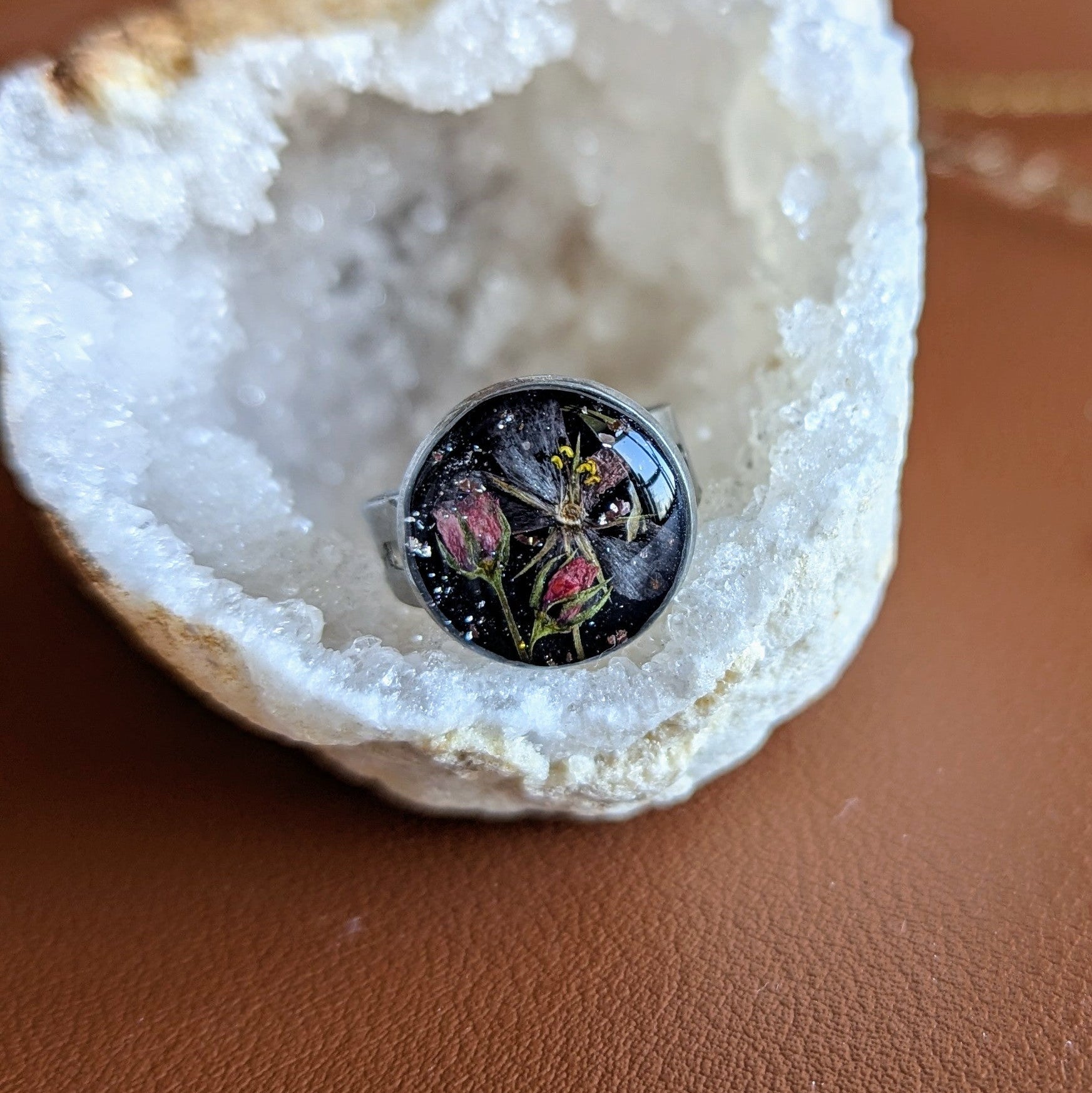 bague mouron des champs fleurs