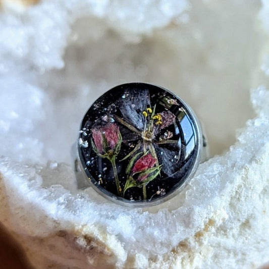 bague mouron des champs fleurs