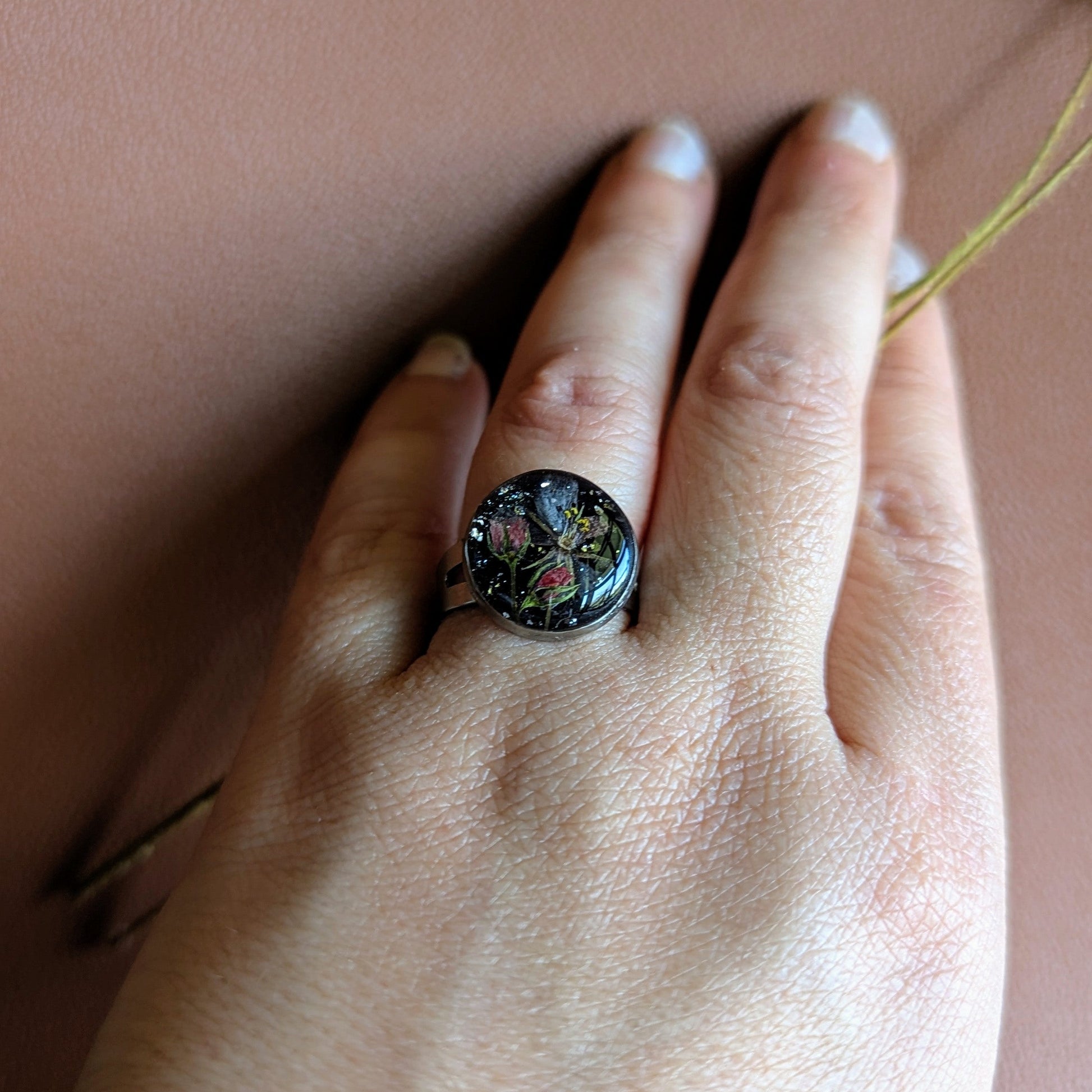 bague mouron des champs fleurs