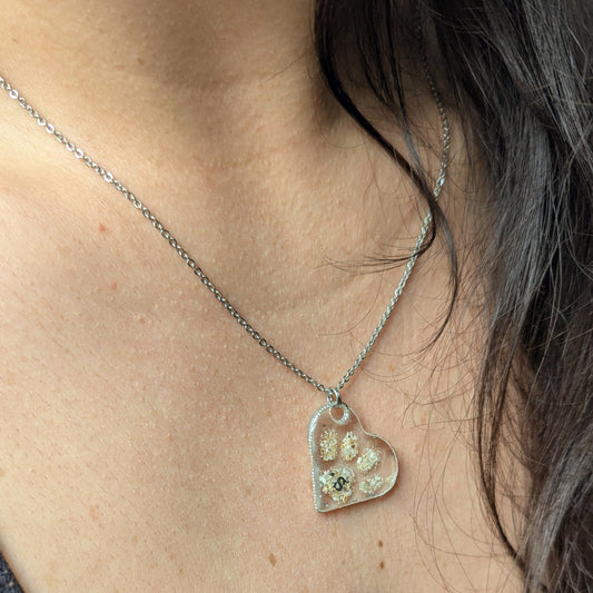 collier cendres animal argent