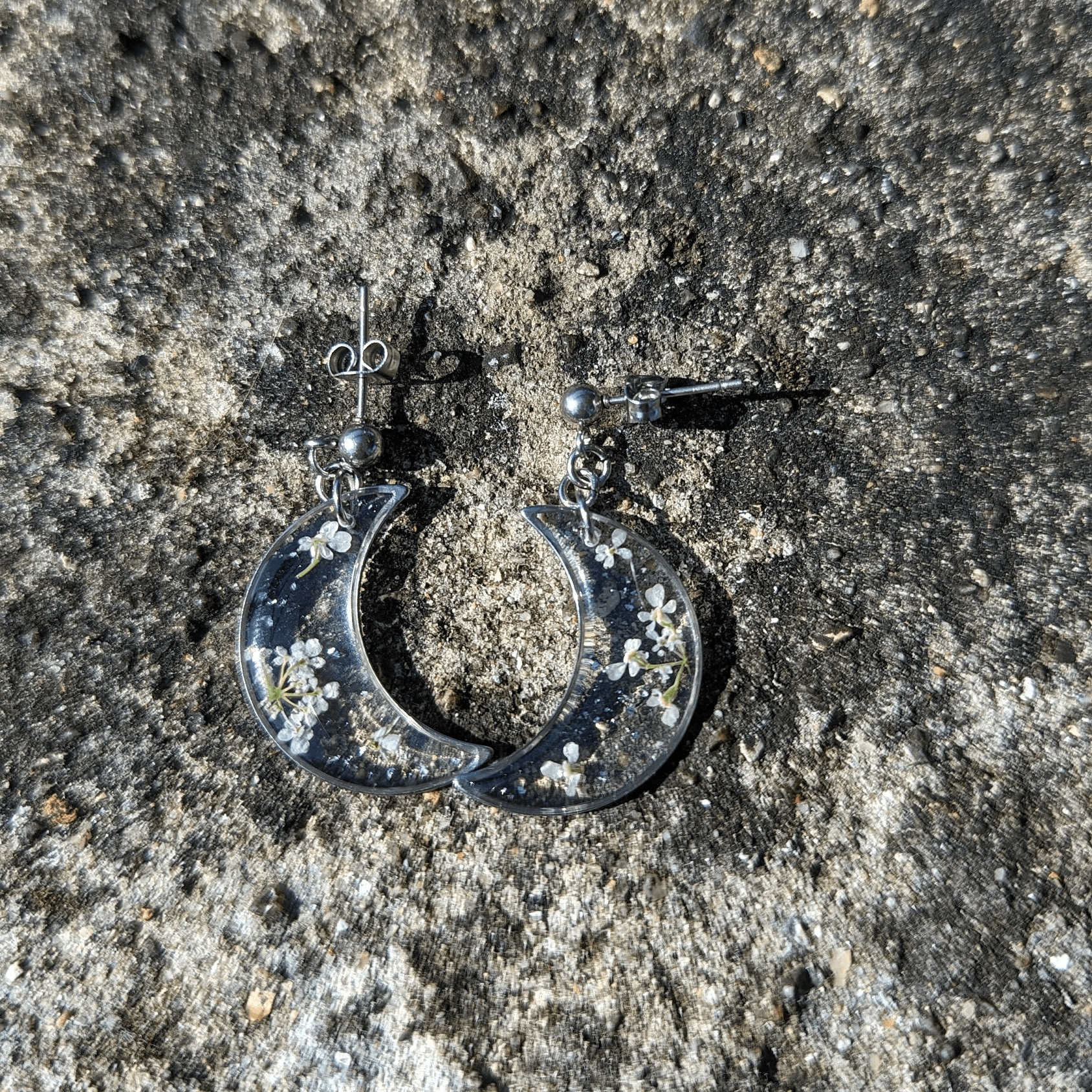 Empreintes Eternelles Boucles d'oreilles Boucles d'oreilles Cerfeuil commun