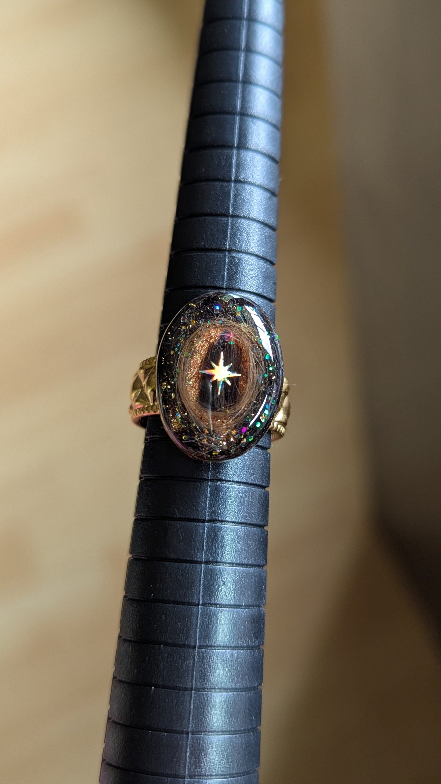 Étreinte Éternelle Bague Bague "L'intuitive" version dorée T52 à T58