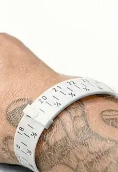 Étreinte Éternelle Bracelet Ruban de mesure poignet réglable