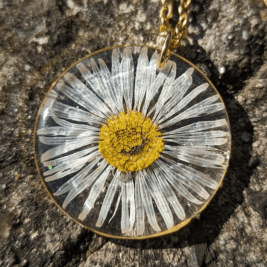 Étreinte Éternelle Colliers Or Sautoir grande pâquerette