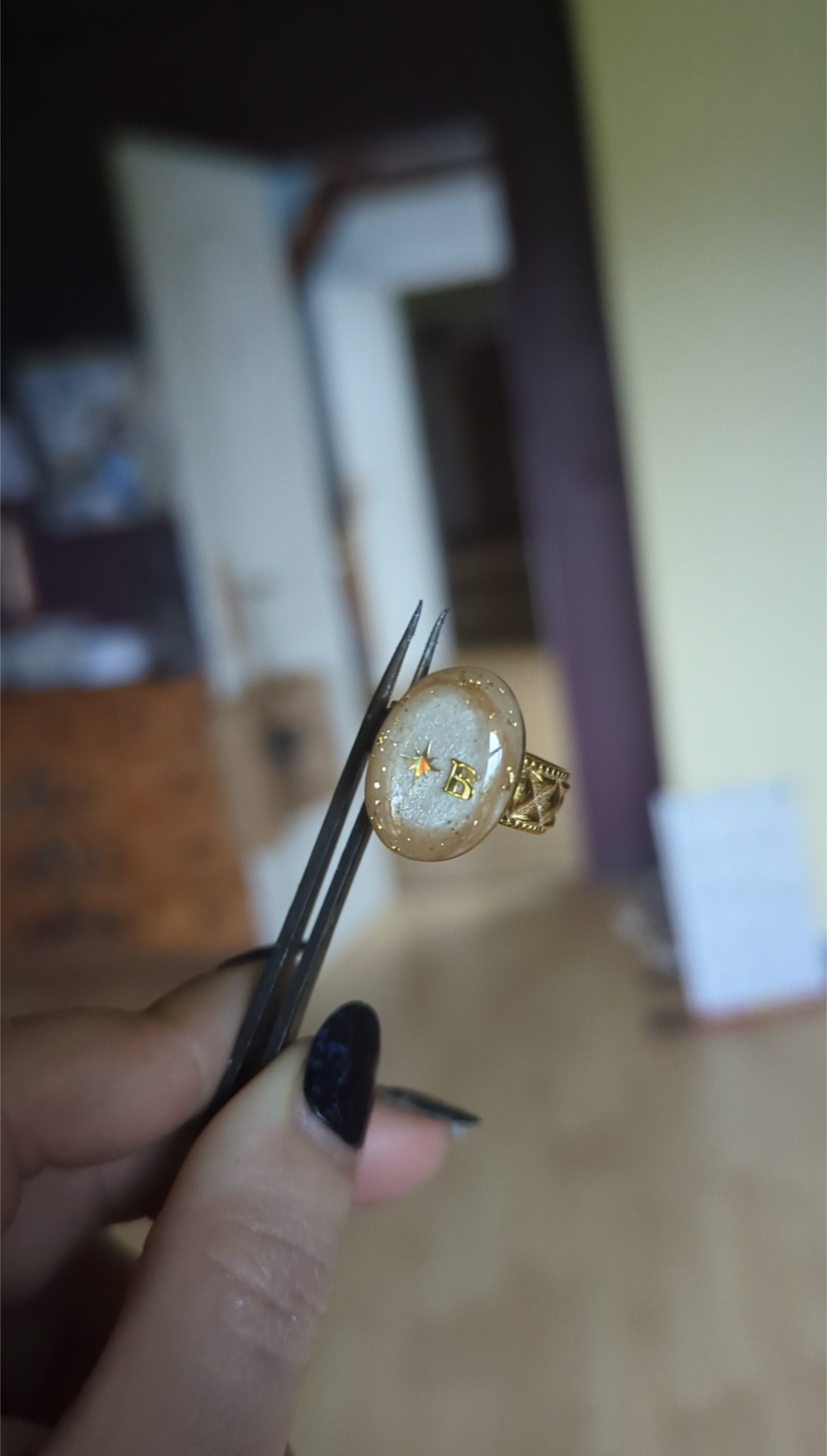 Bague "L'intuitive" version dorée T52 à T58