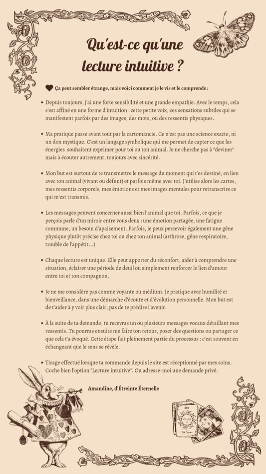Guidance intuitive – Message symbolique de ton animal