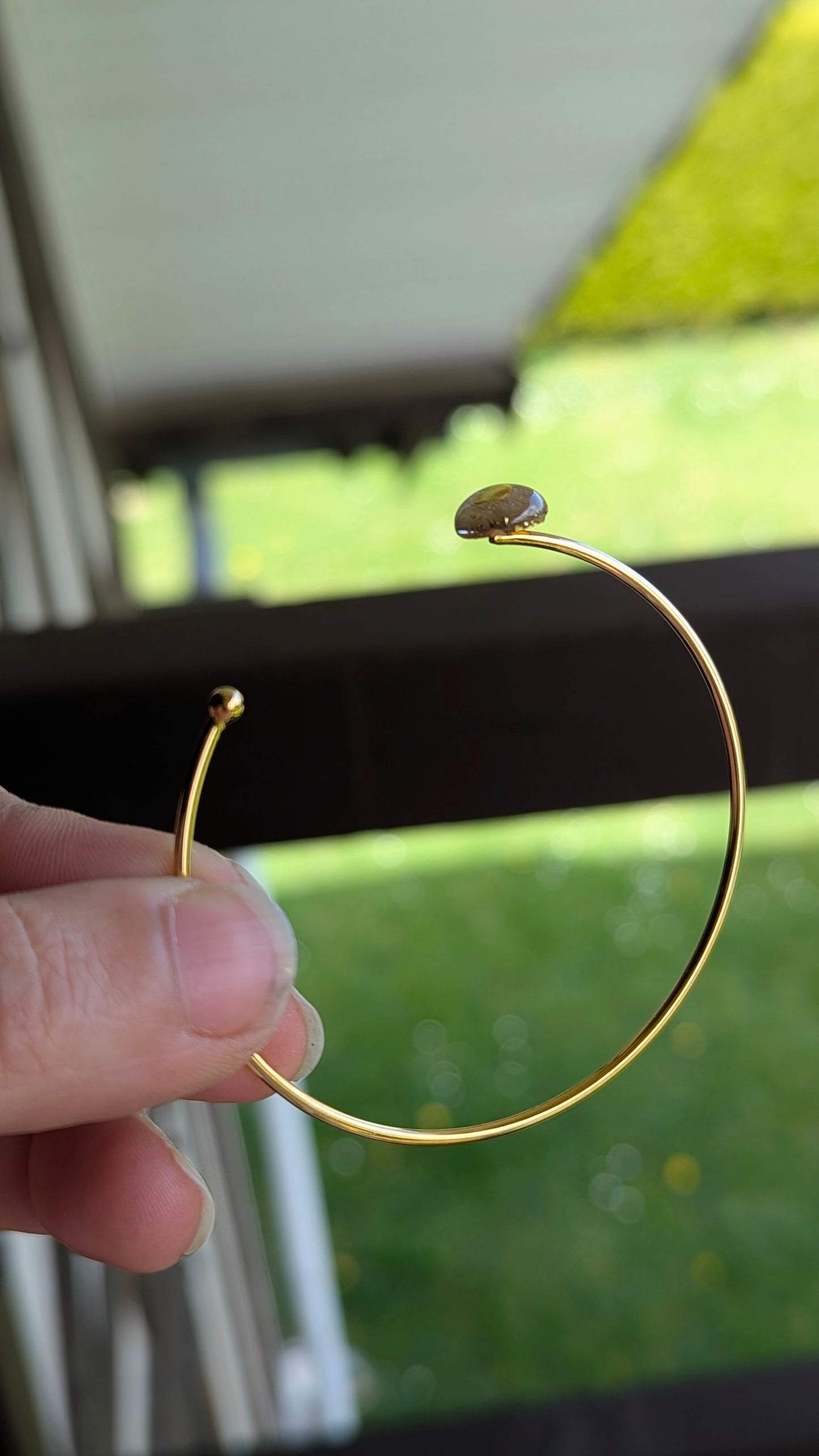 Bracelet jonc souvenir animal "Infinys" - Plaqué Or 24k