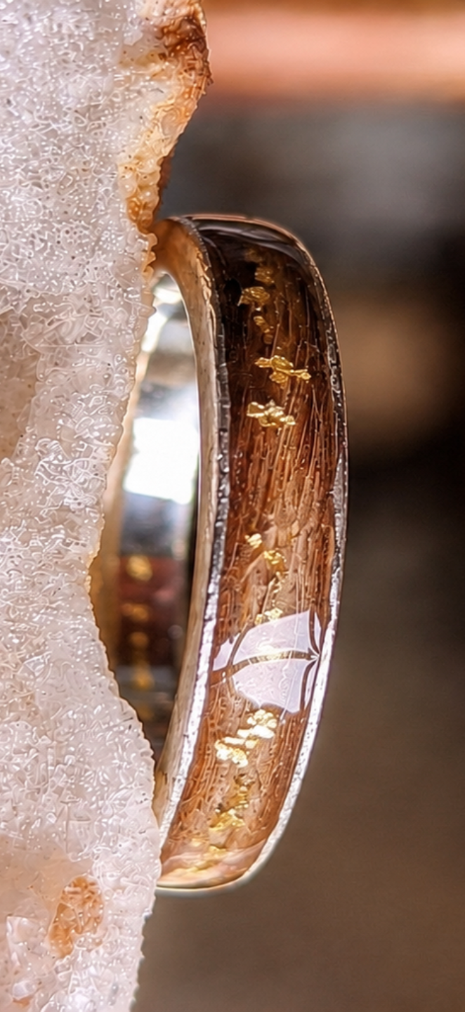 Bague souvenir animal Complys en argent massif forgé avec inclusion de poils ou cendres — vue 10