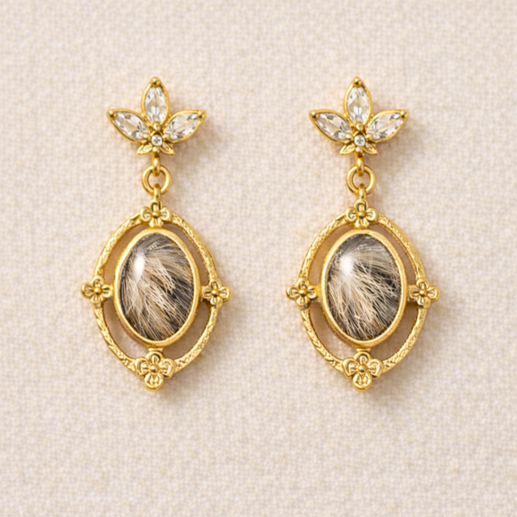 Boucles d'oreilles Physalis